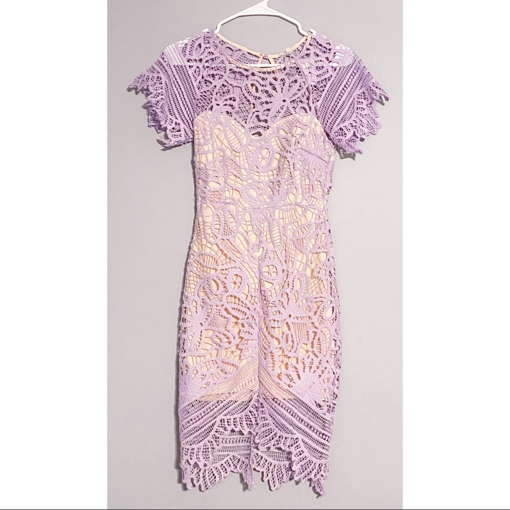 formal crochet dress. Dottie Couture. size small. brand new with tags